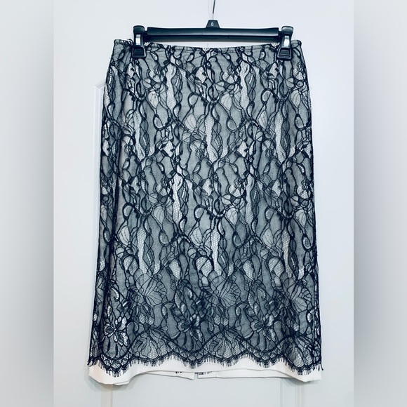 Ann Taylor Dresses & Skirts - ANN TAYLOR Black Lace Pencil Skirt